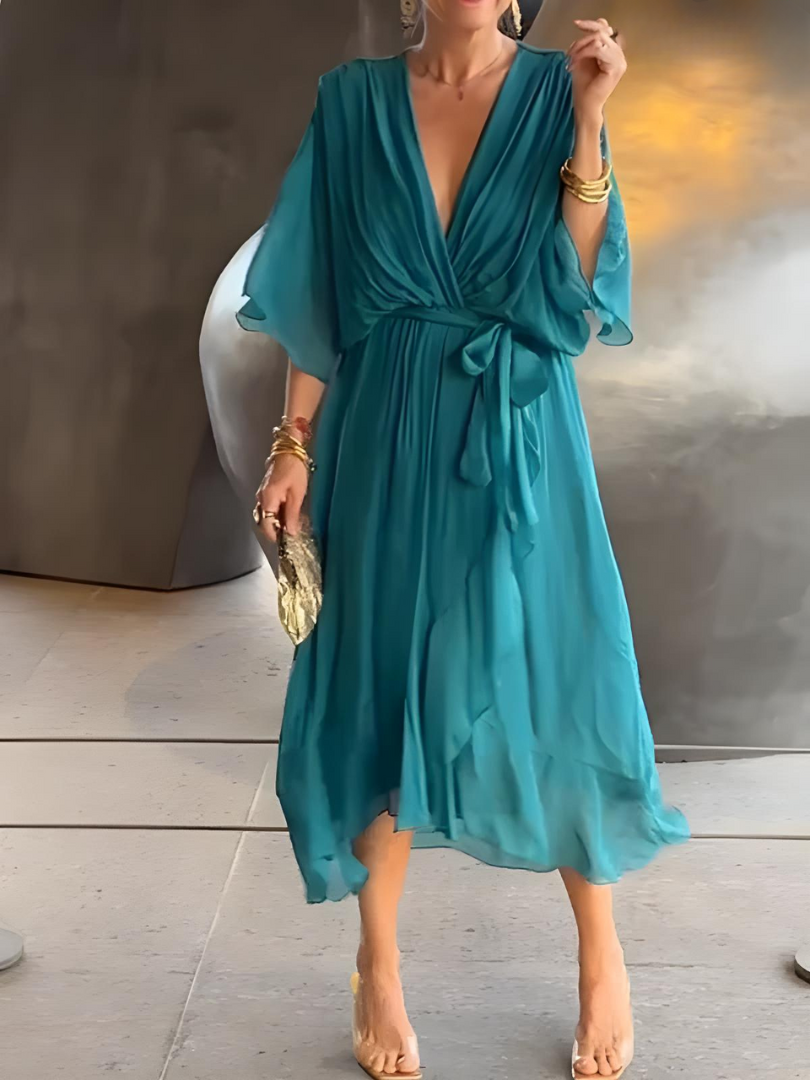 Zarin - Langes elegantes Sommerkleid