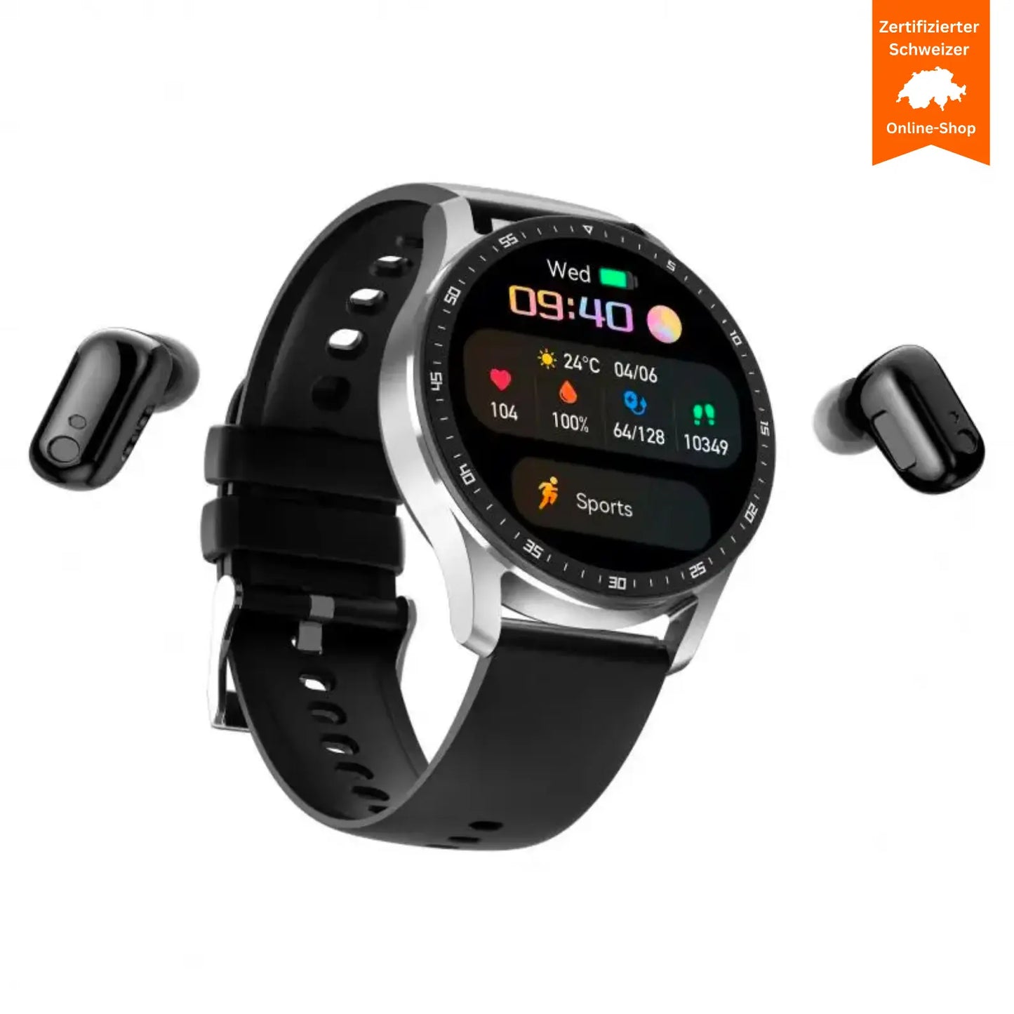 2 in 1 Max Herren Smartwatch