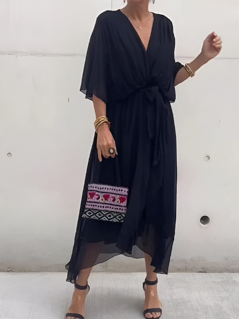 Zarin - Langes elegantes Sommerkleid