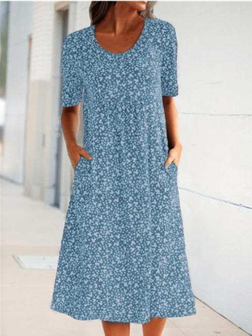 Fenri I Retro-Blumenkleid