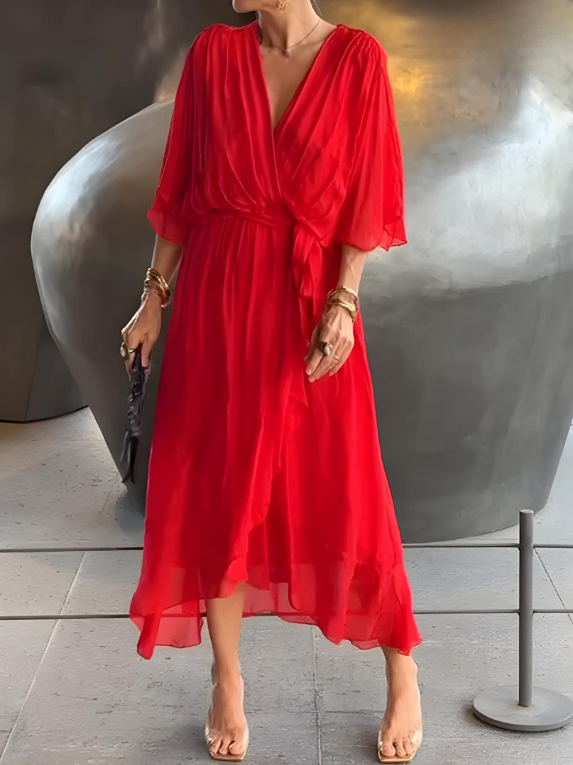 Zarin - Langes elegantes Sommerkleid