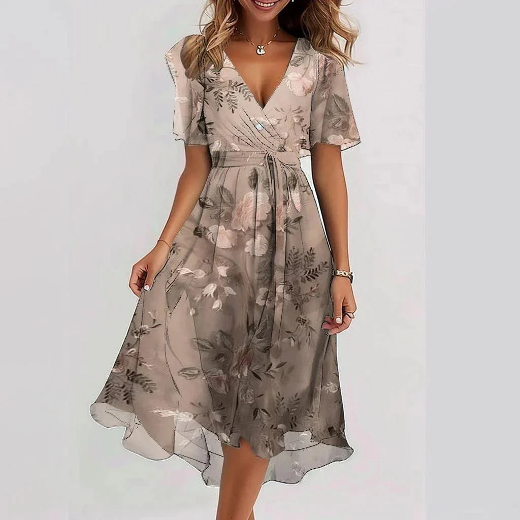 Arlinda | Mühelos Elegantes Chiffon-Kleid