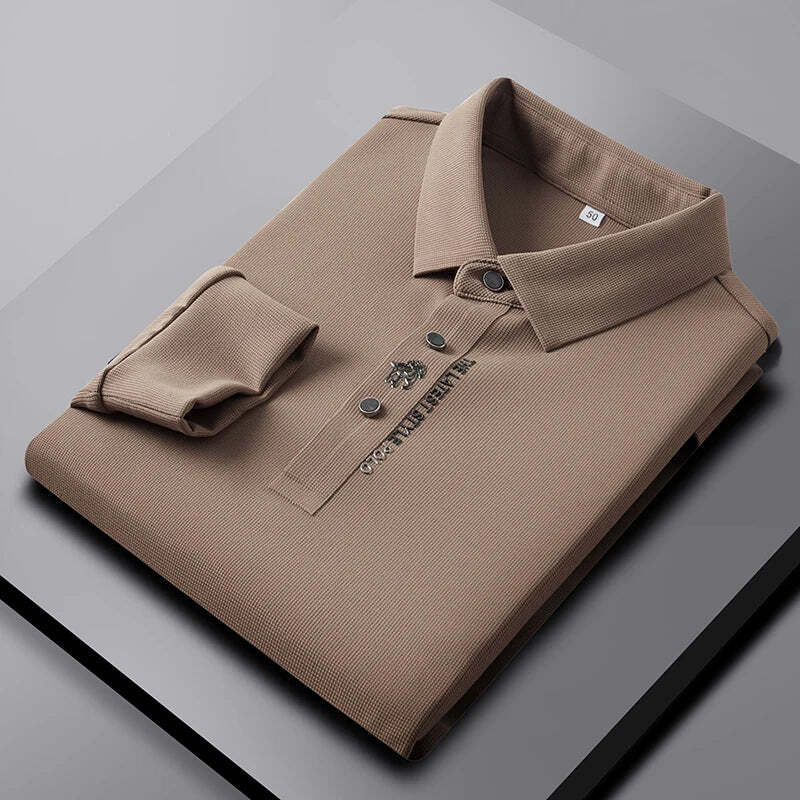 Elegante Knitterfreies-Polohemd