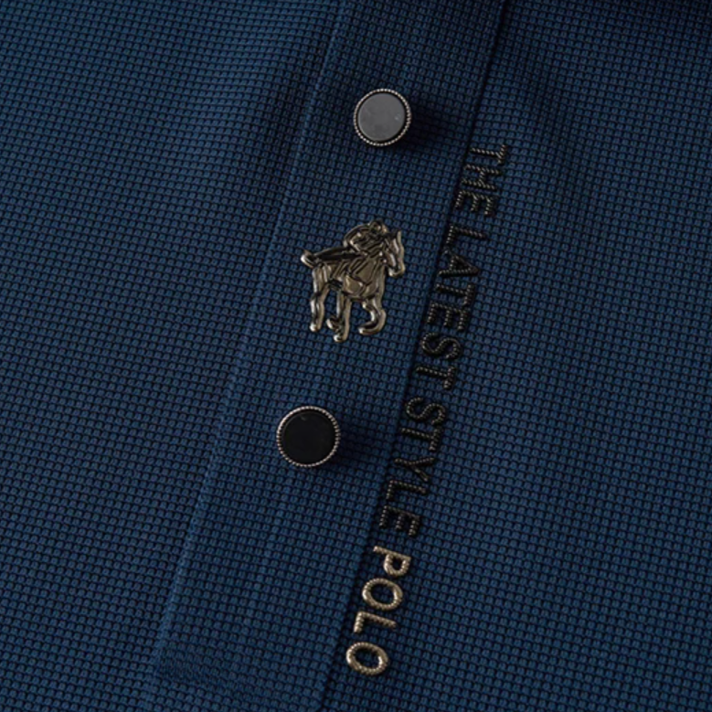 Elegante Knitterfreies-Polohemd