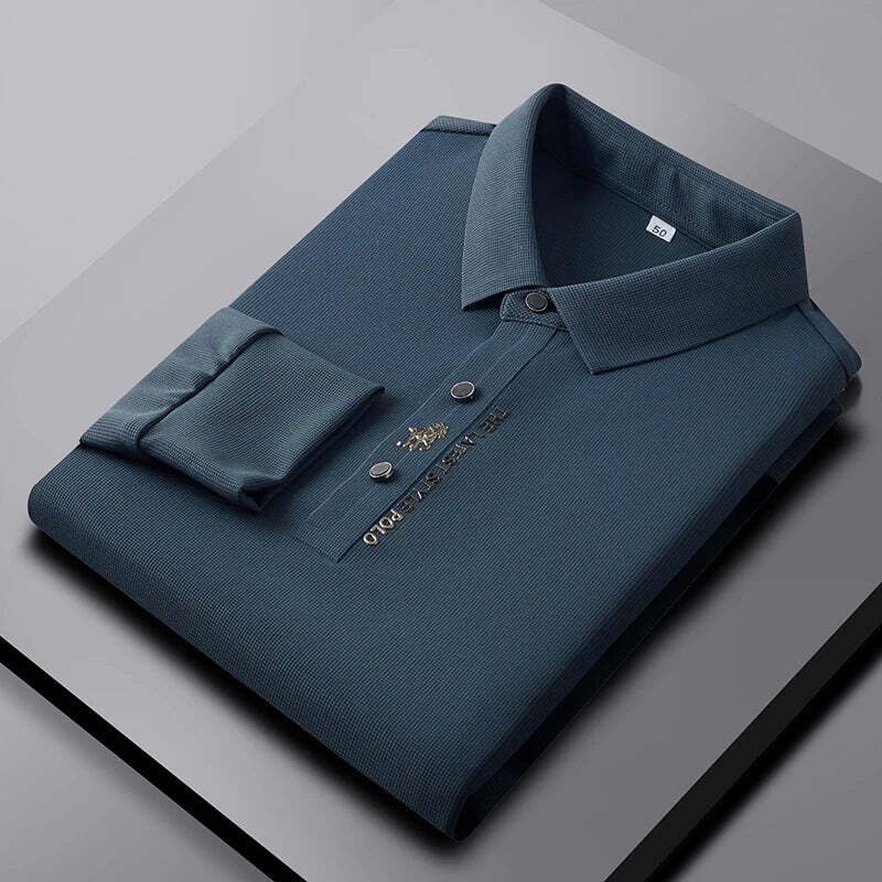 Elegante Knitterfreies-Polohemd