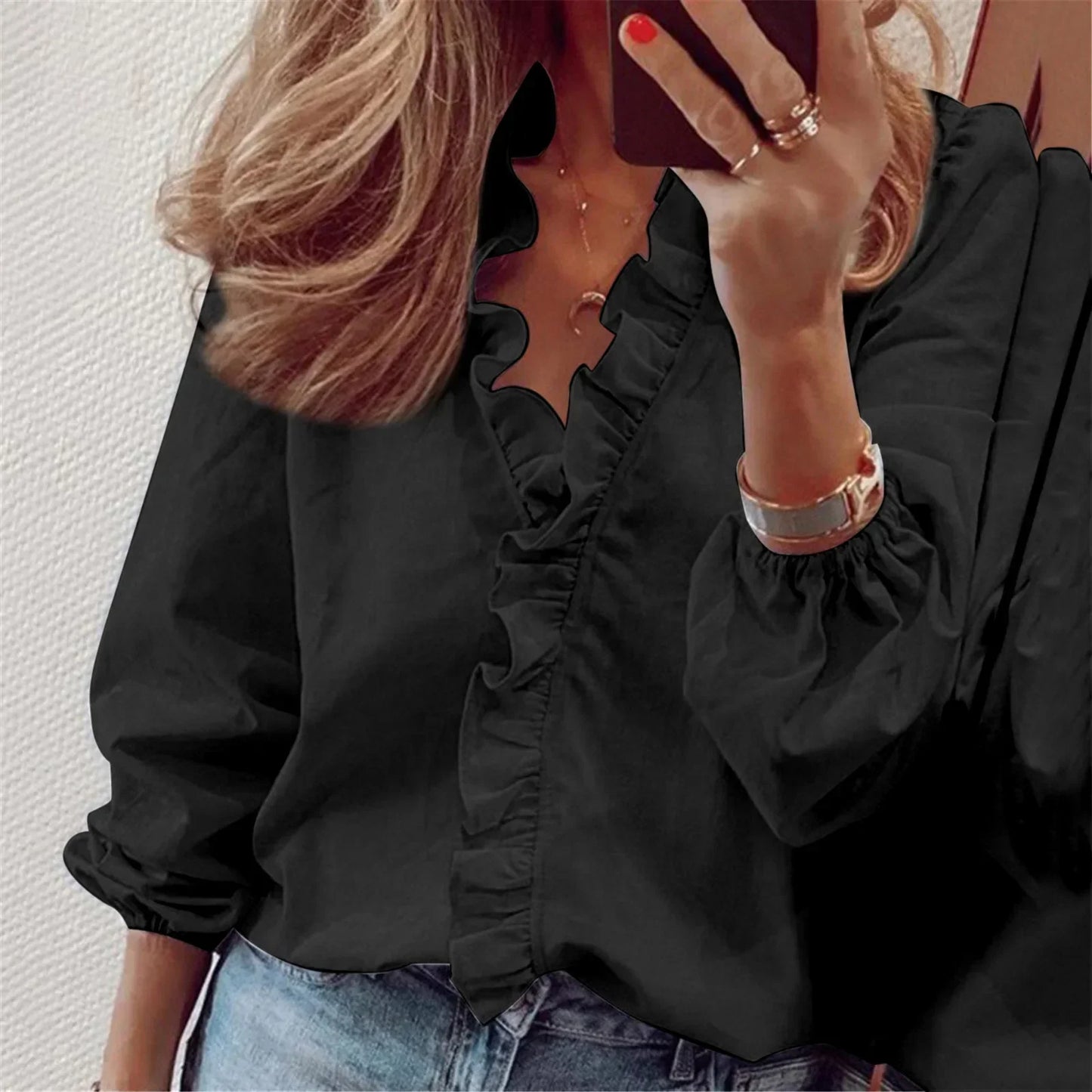 Jana | Sommerliches Rüschenshirt