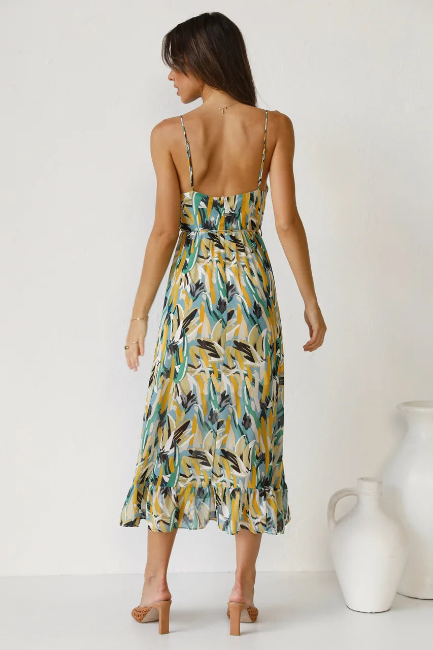 Bihilda | Mehrfarbige Sommerkleid