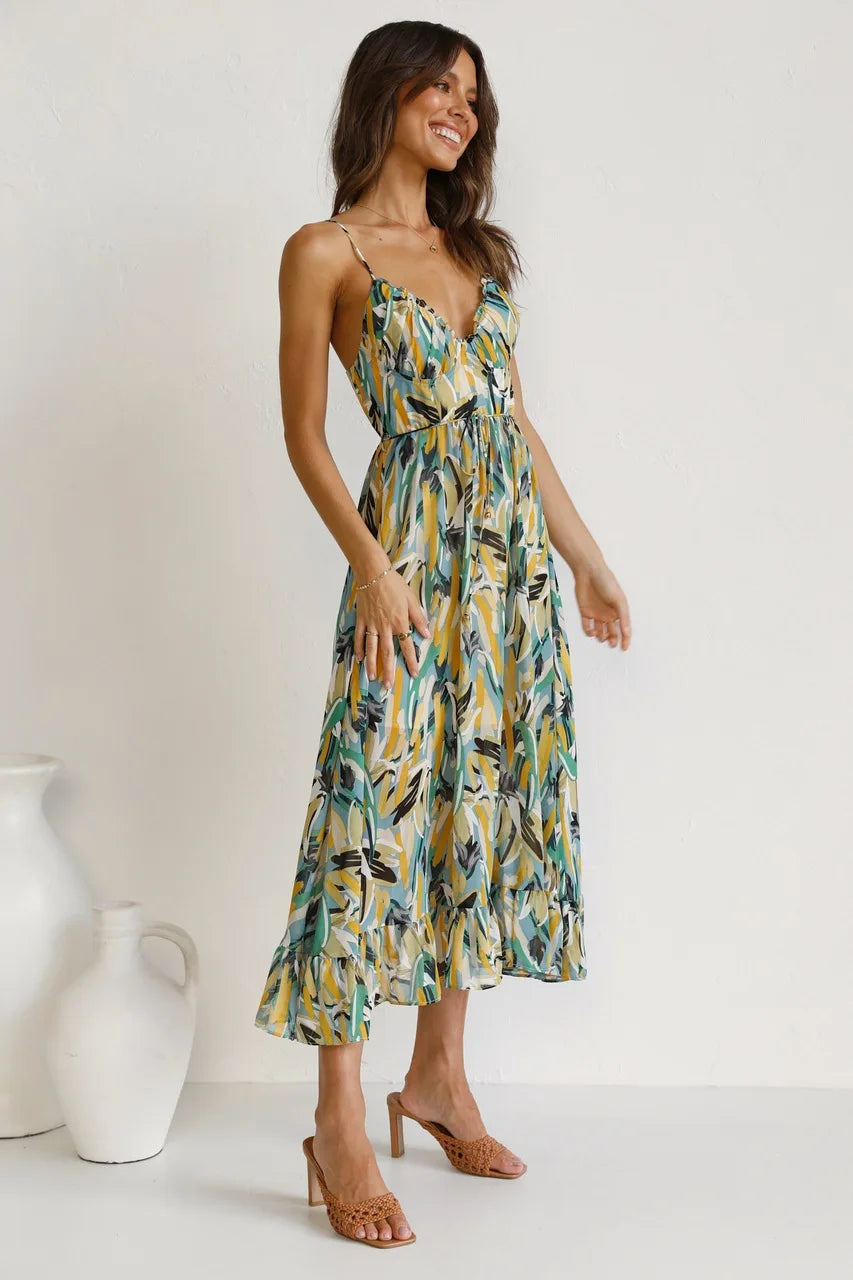 Bihilda | Mehrfarbige Sommerkleid