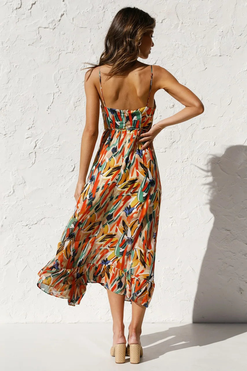 Bihilda | Mehrfarbige Sommerkleid