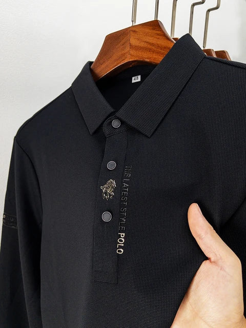 Elegante Knitterfreies-Polohemd
