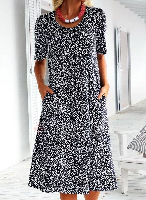 Fenri I Retro-Blumenkleid