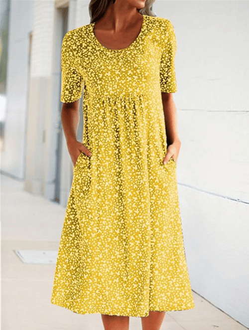 Fenri I Retro-Blumenkleid