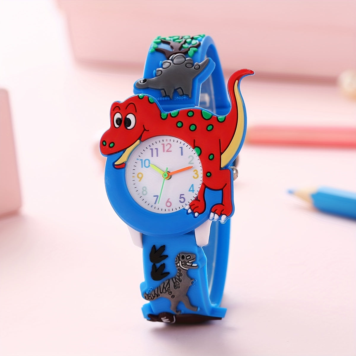 Cartoon-Dinosaurier-Uhr