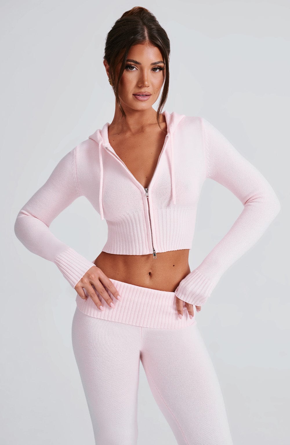 Portia Strick-Kapuzensweater & Hose