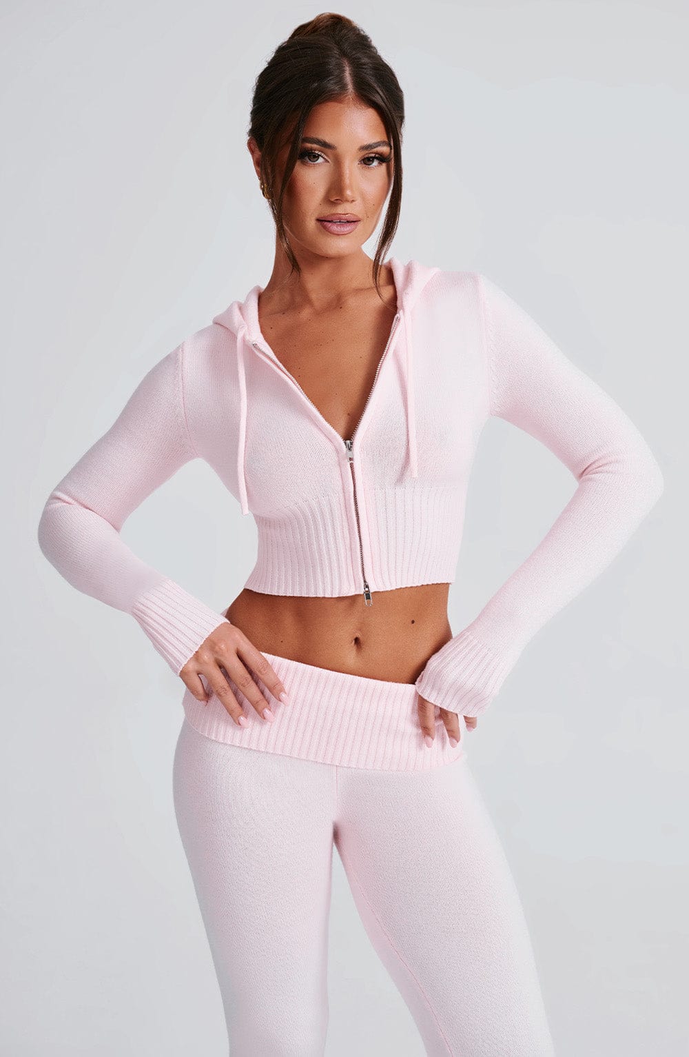 Portia Strick-Kapuzensweater & Hose