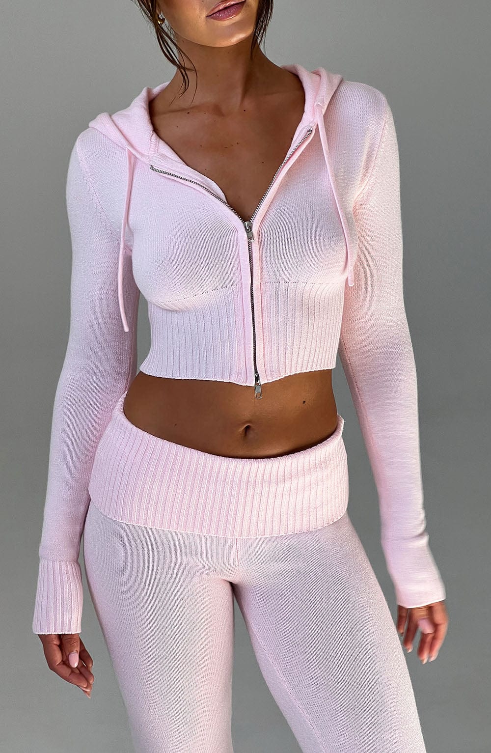 Portia Strick-Kapuzensweater & Hose
