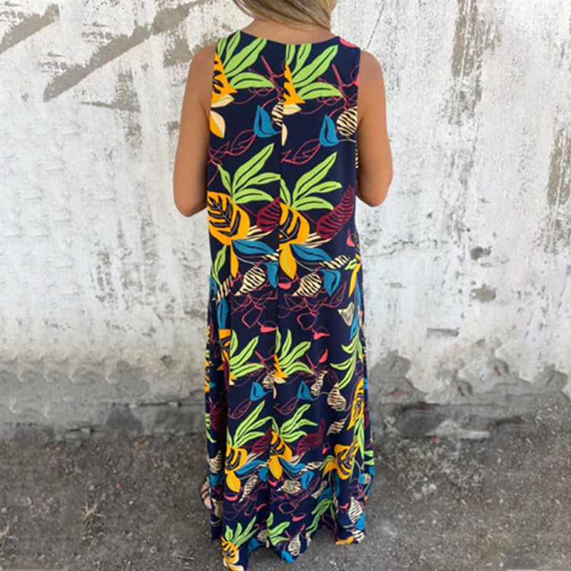 YLVO I MAXIKLEID MIT V-AUSSCHNITT