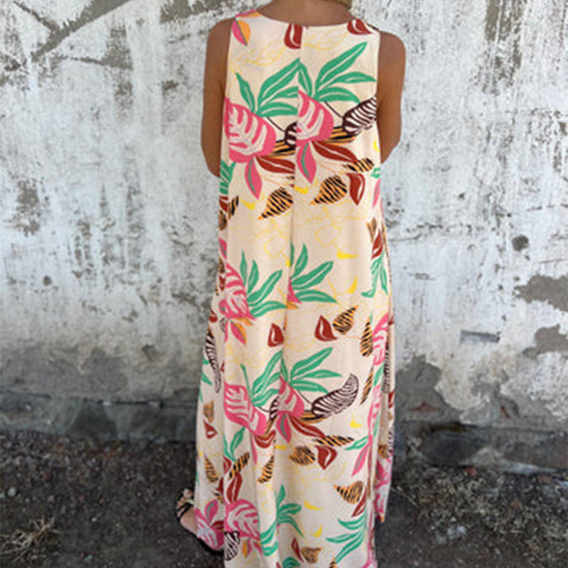Ylvia I Maxikleid mit V-Ausschnitt