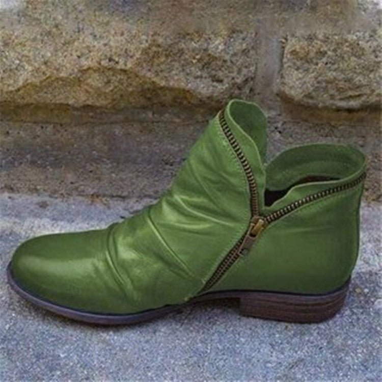 Victoria - Lederstiefel mit Reissverschluss