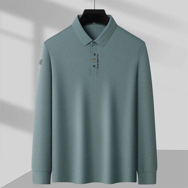 Elegante Knitterfreies-Polohemd