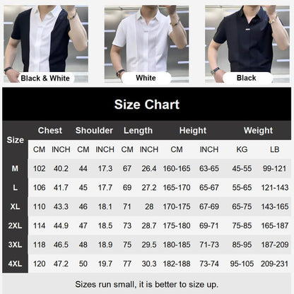 Business-Casual Patchwork-Hemd