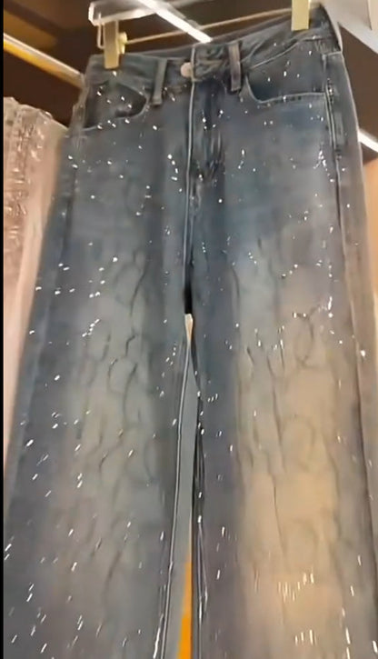 Women's Cool Rhinestone Jeans