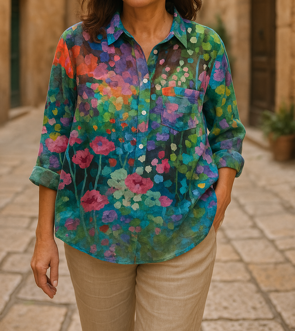 Anya | Bequeme Bluse mit floralem Muster