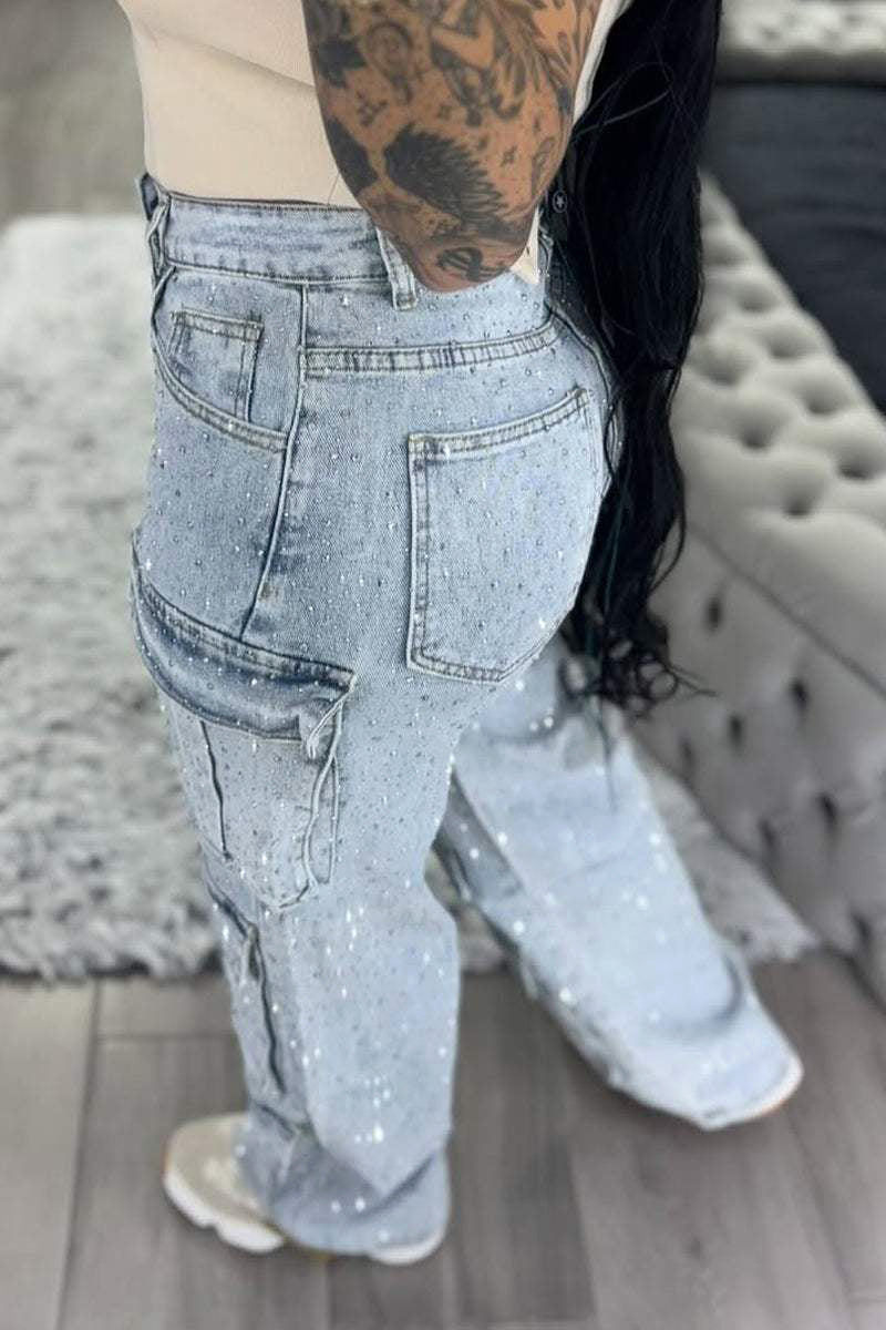 Damen Multi-Tasche Jeans