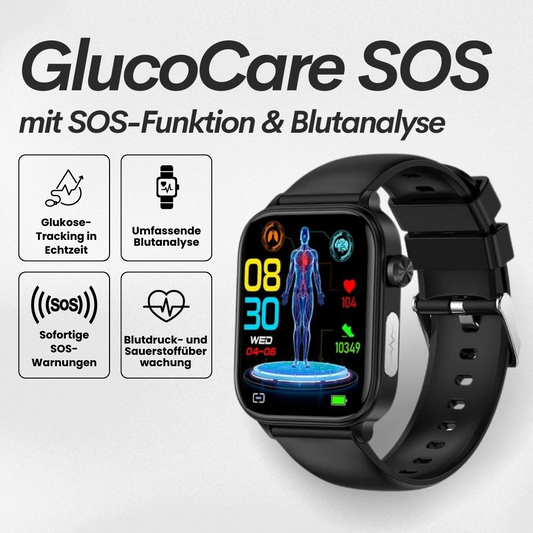 GlucoCare SOS | mit SOS-Funktion inkl. Sturzerkennung & zertifizierte Blutzuckermessung (2024)