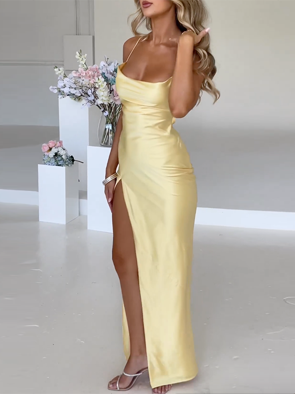 Alina - Maxikleid mit Seitenschlitz