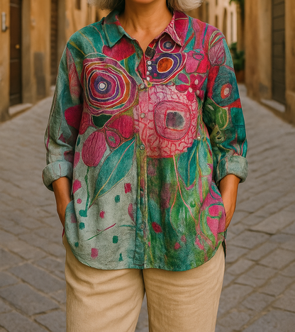 Anya | Bequeme Bluse mit floralem Muster
