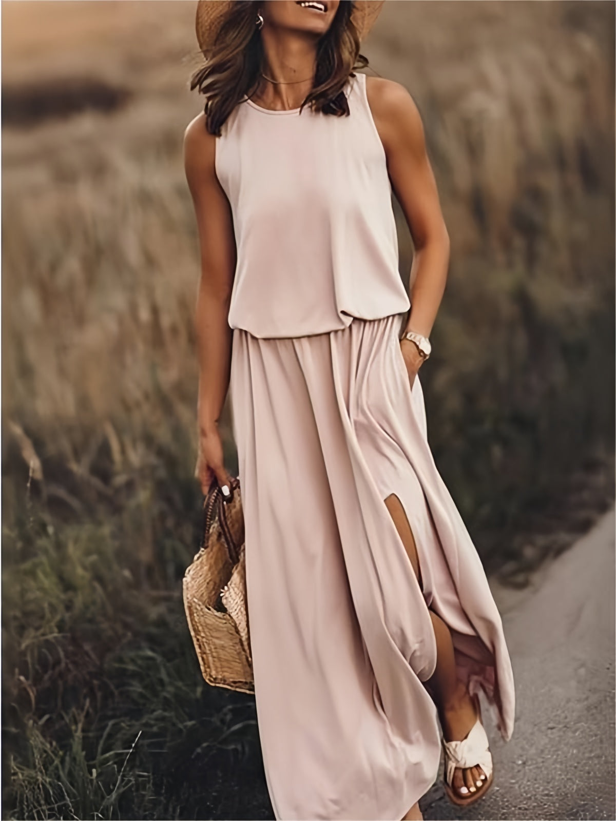 Zaynia - Maxi Kleid - Einfaches Modal Boho Kleid in verschiedenen Farben