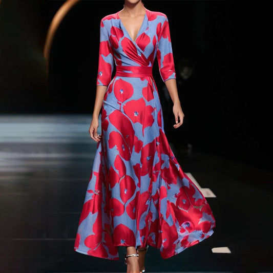 Béatrix | Kleid mit V-Ausschnitt