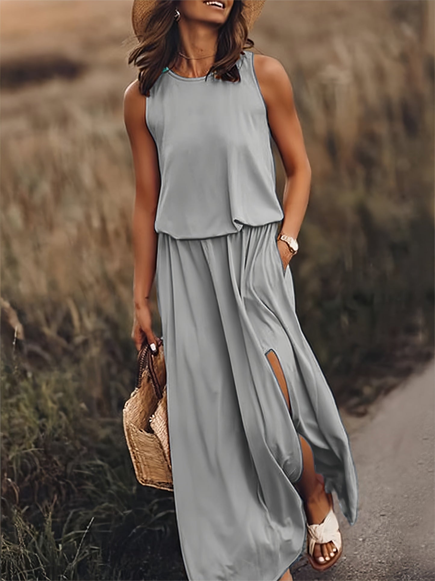 Zaynia - Maxi Kleid - Einfaches Modal Boho Kleid in verschiedenen Farben
