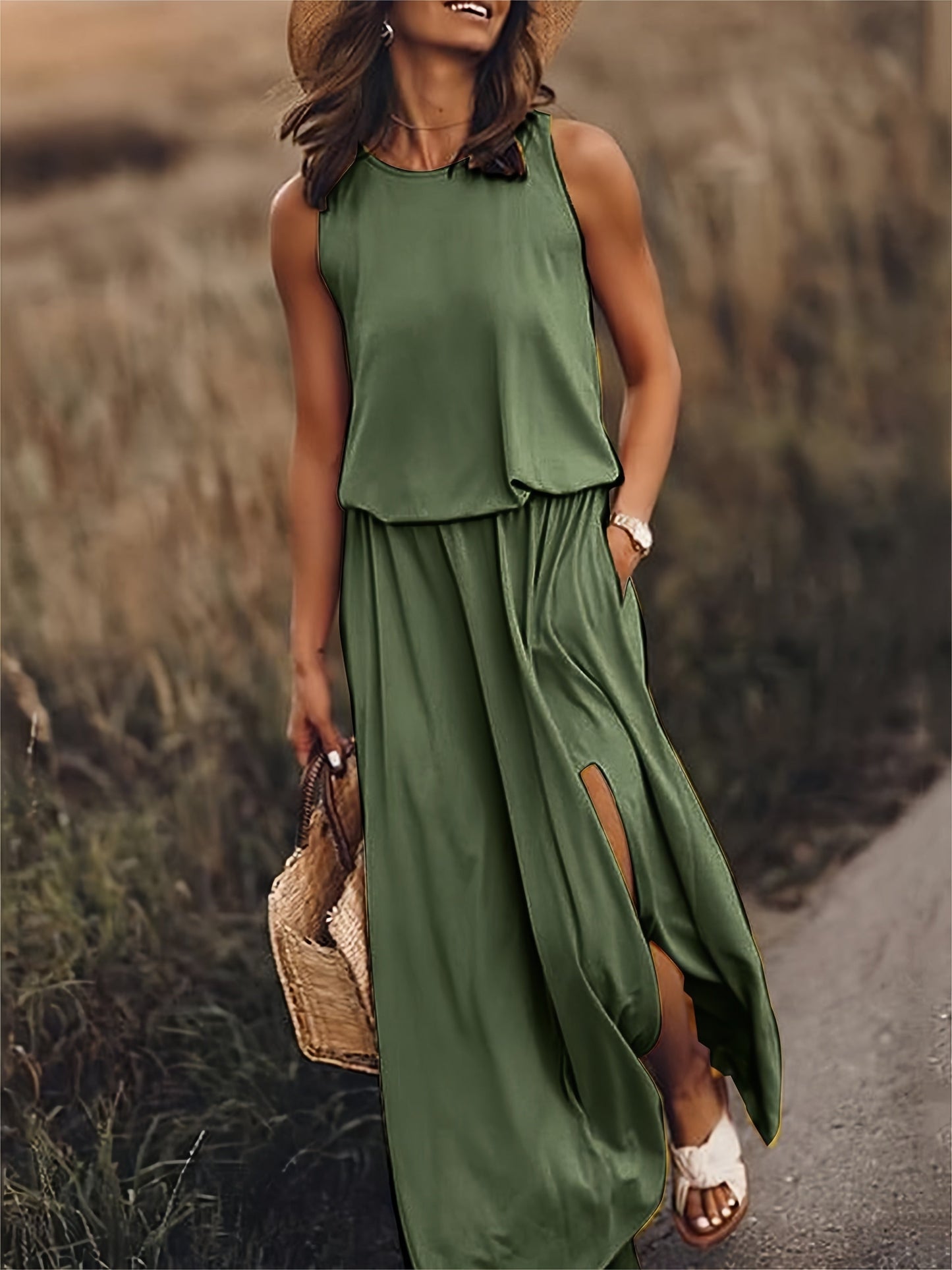 Zaynia - Maxi Kleid - Einfaches Modal Boho Kleid in verschiedenen Farben