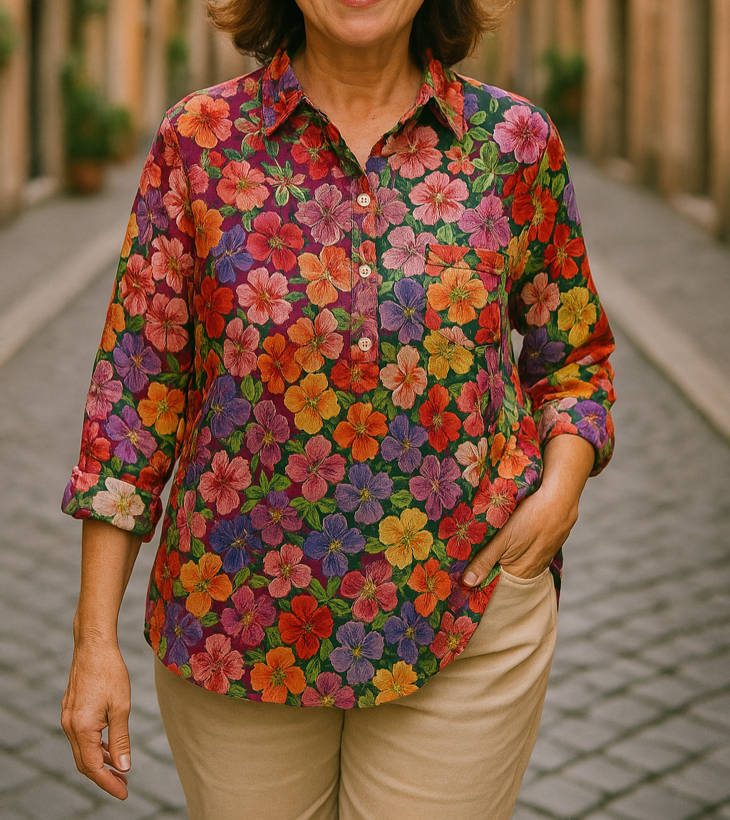 Anya | Bequeme Bluse mit floralem Muster