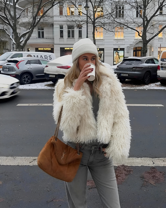 Maddalena Faux-Fur Mantel