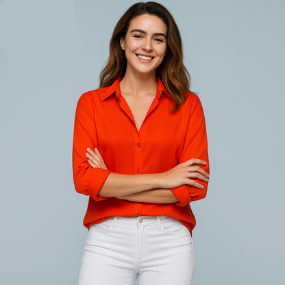 Liora | Die oversize-bluse aus chiffon für leichtigkeit mit stil