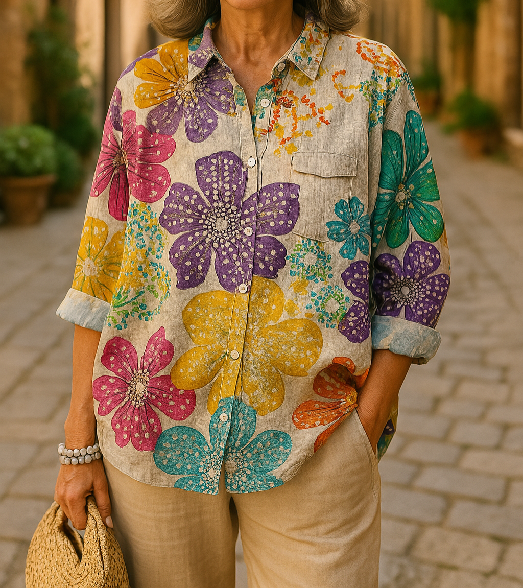 Anya | Bequeme Bluse mit floralem Muster