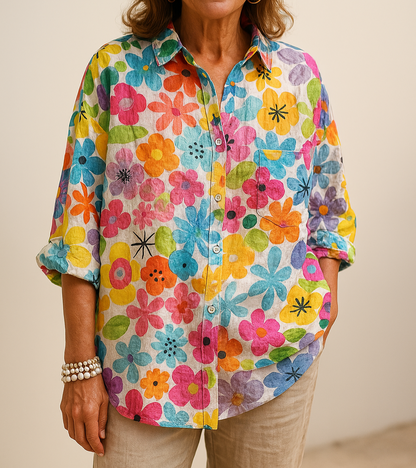 Anya | Bequeme Bluse mit floralem Muster