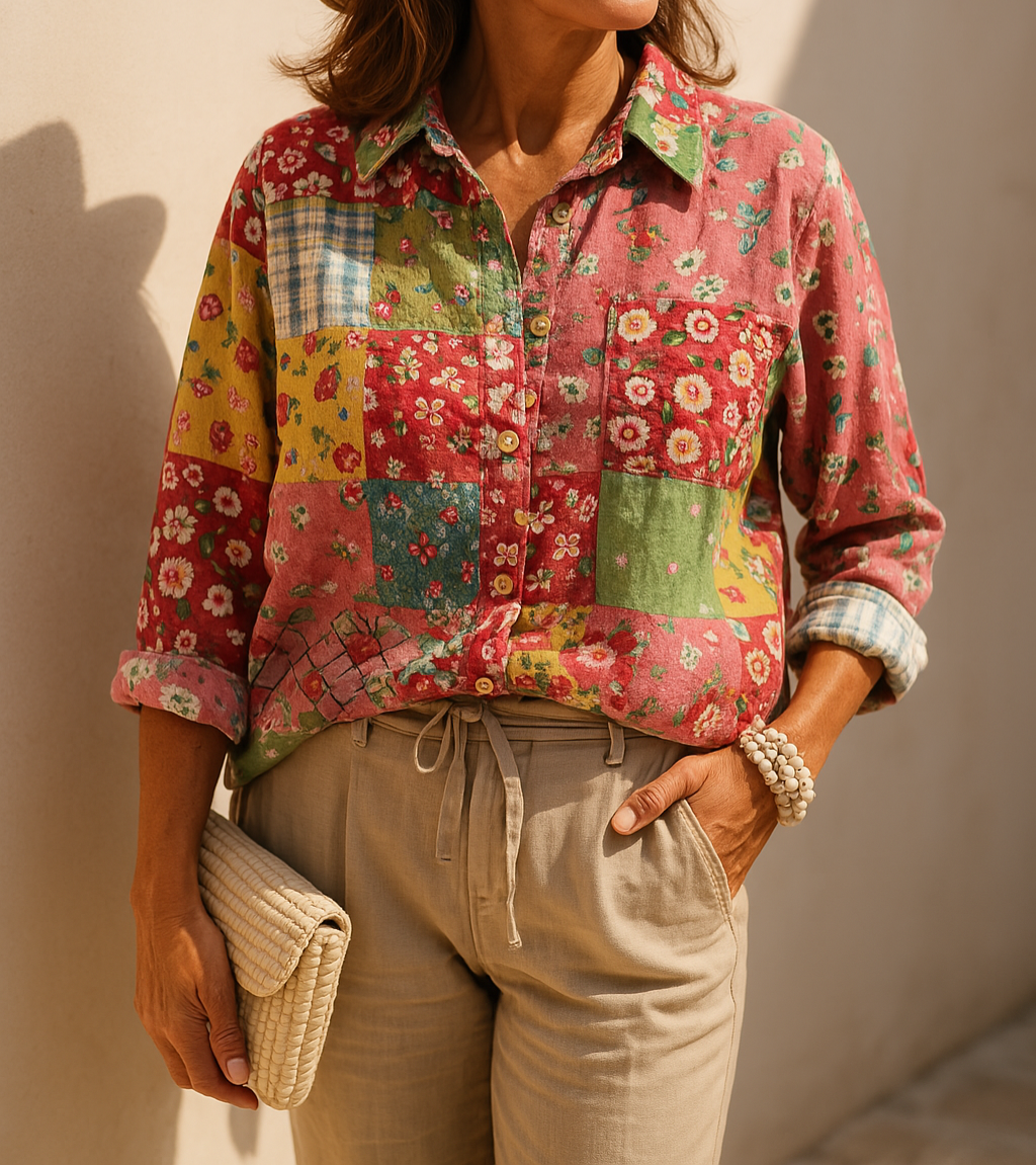 Anya | Bequeme Bluse mit floralem Muster