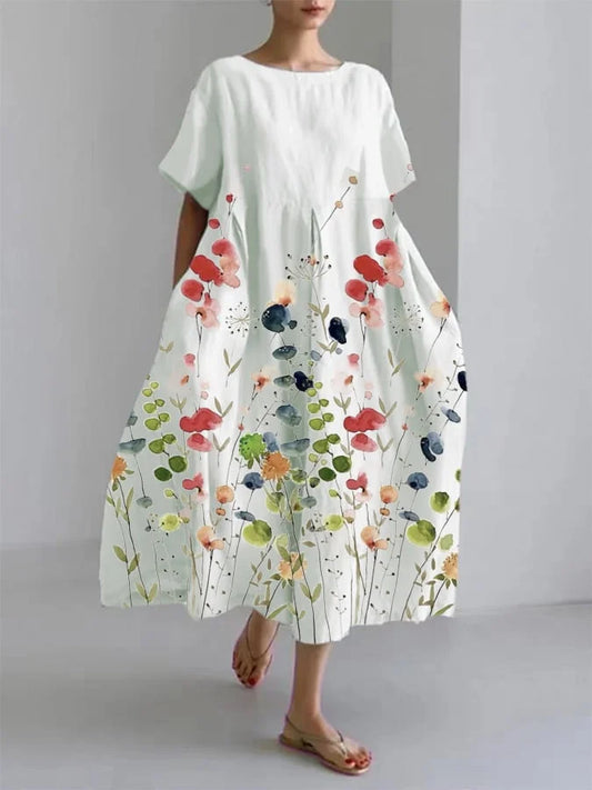 Amelie - Frühlingsblumen Freizeitkleid