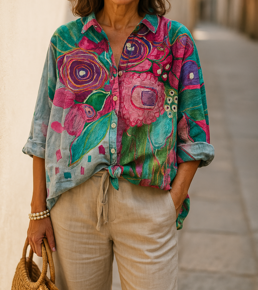 Anya | Bequeme Bluse mit floralem Muster