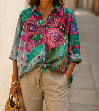 Anya | Bequeme Bluse mit floralem Muster