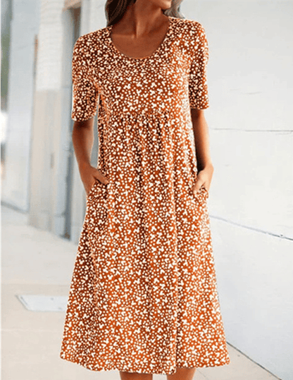 Fenri I Retro-Blumenkleid