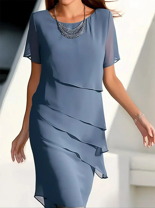 Moka - Midi-Kleid mit Kurzarm