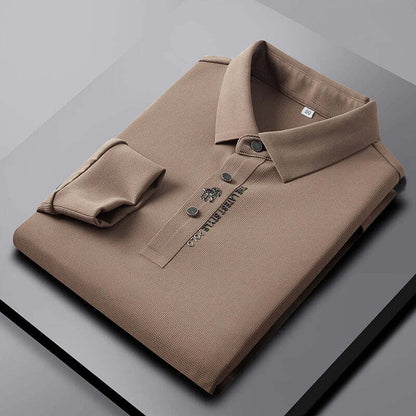 Elegante Knitterfreies-Polohemd