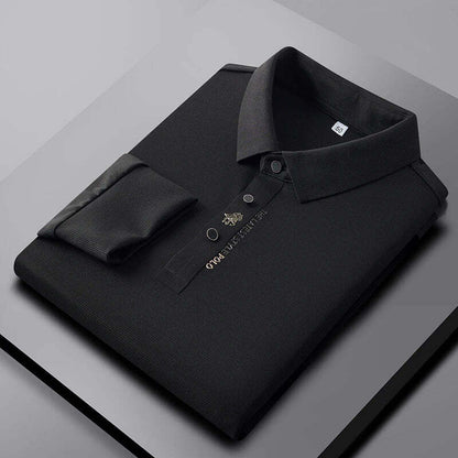 Elegante Knitterfreies-Polohemd