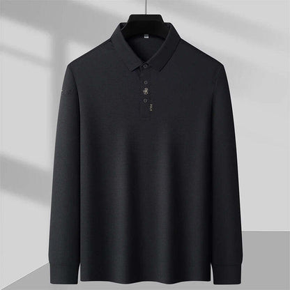 Elegante Knitterfreies-Polohemd