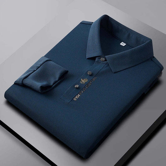 Elegante Knitterfreies-Polohemd
